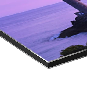 Papier d'art sur une plaque d'aluminium